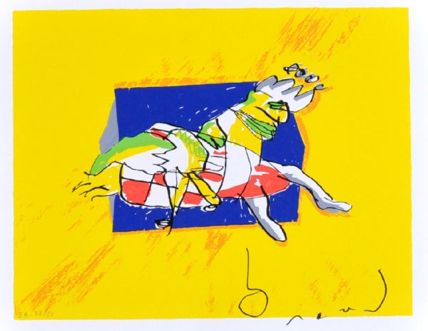 Herman Brood — Queen on couch, zeefdruk