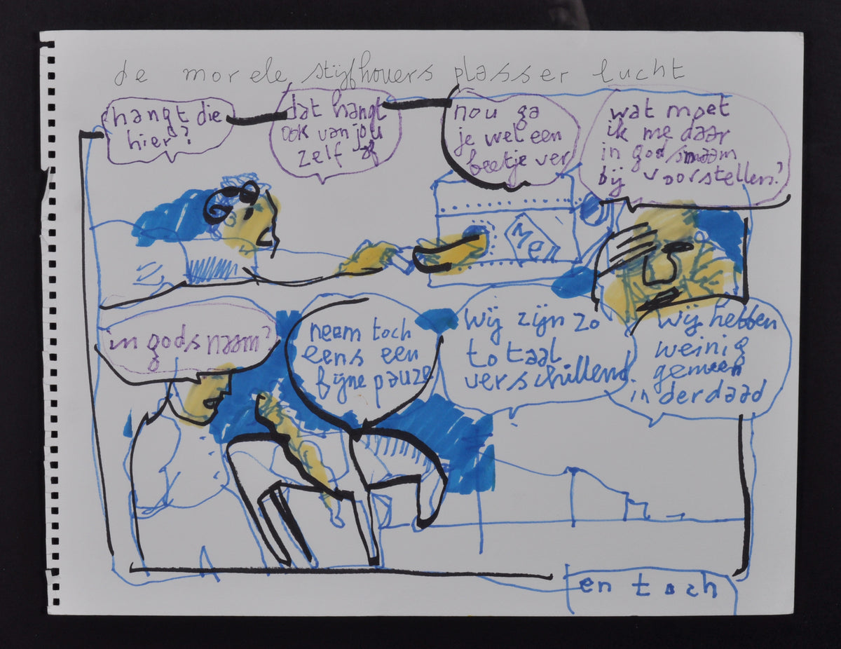 Herman Brood — De morele, tekening