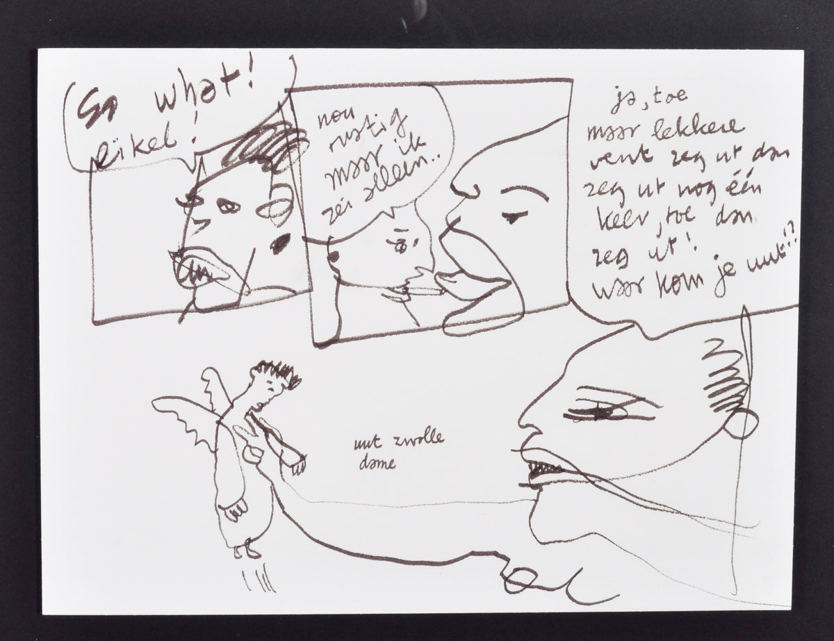 Herman Brood — So what eikel, tekening
