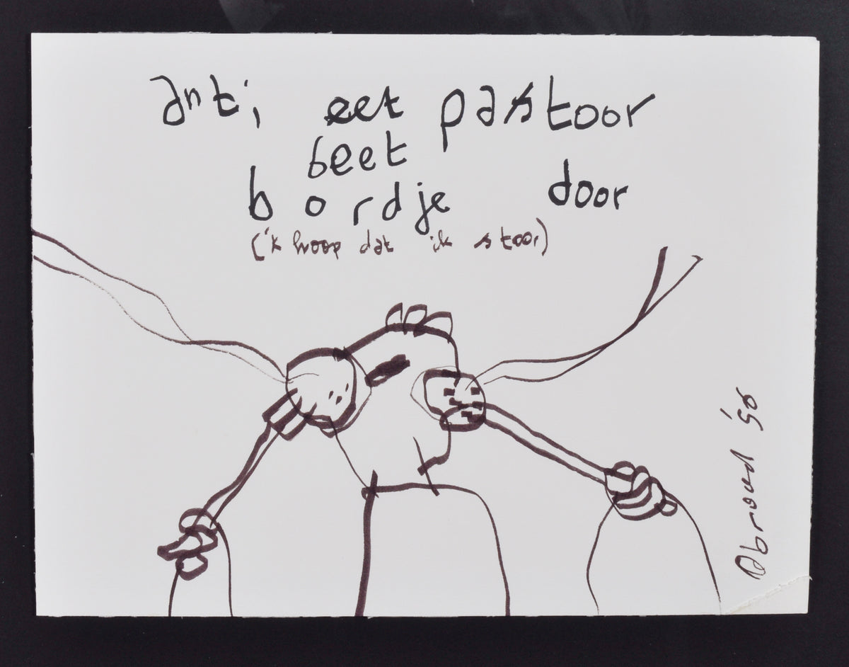 Herman Brood — Anti eet pastoor, tekening