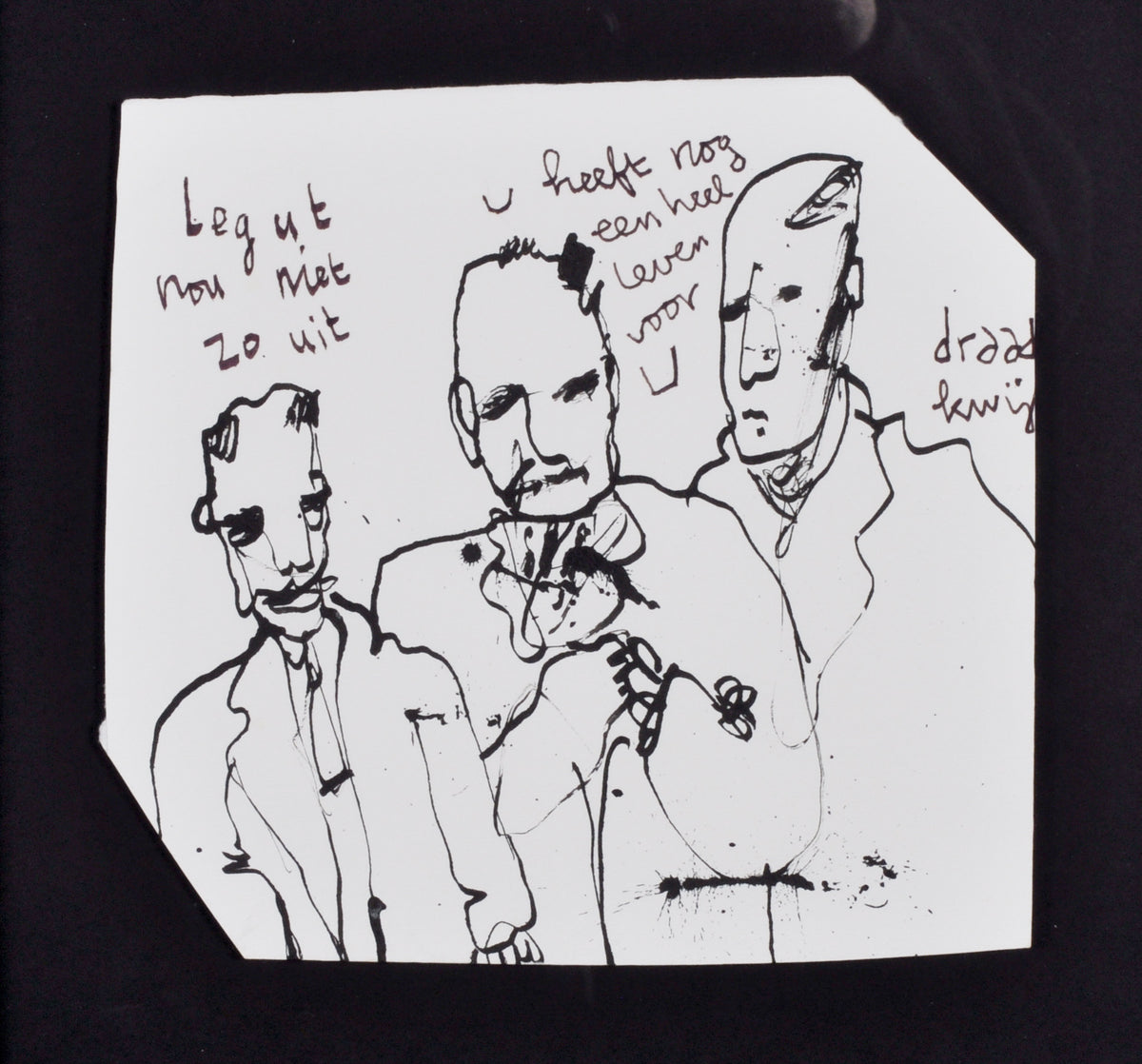 Herman Brood — Leg ut nou niet zo uit, tekening  (ingelijst)