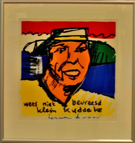 Herman Brood — Klein kuddeke, zeefdruk
