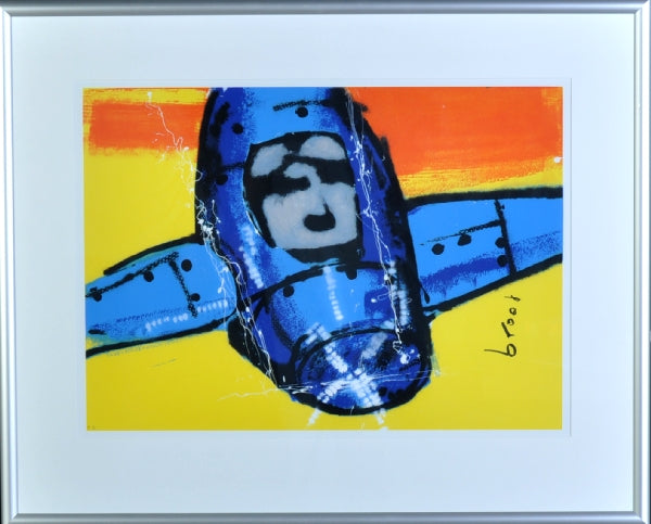 Herman Brood — Vliegtuig, zeefdruk