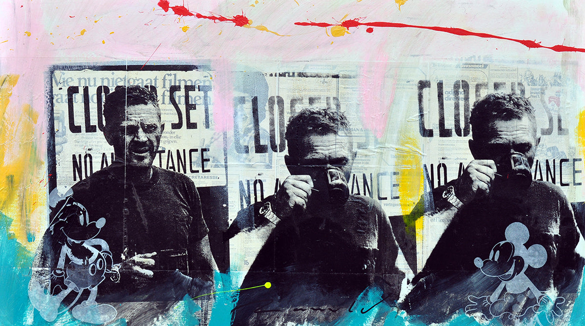 Ronald Chapeau — Hot coffee (Steve McQueen), mixed media