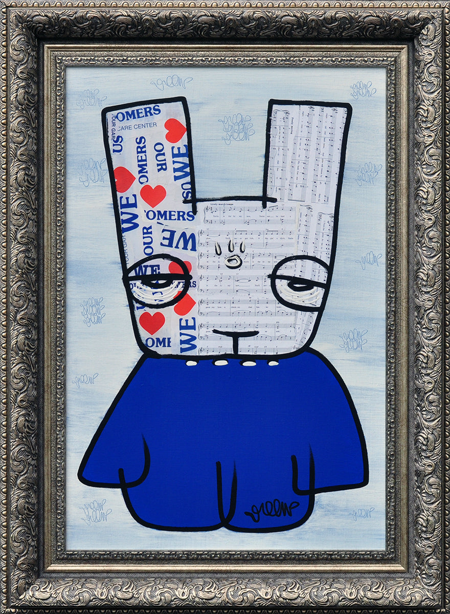 Charles K. Williams — Cannon ball bunny, mixed media