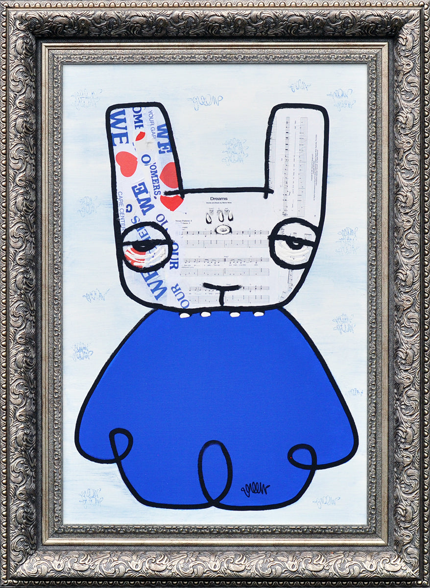 Charles K. Williams — Dreamy Omi Bunny, mixed media