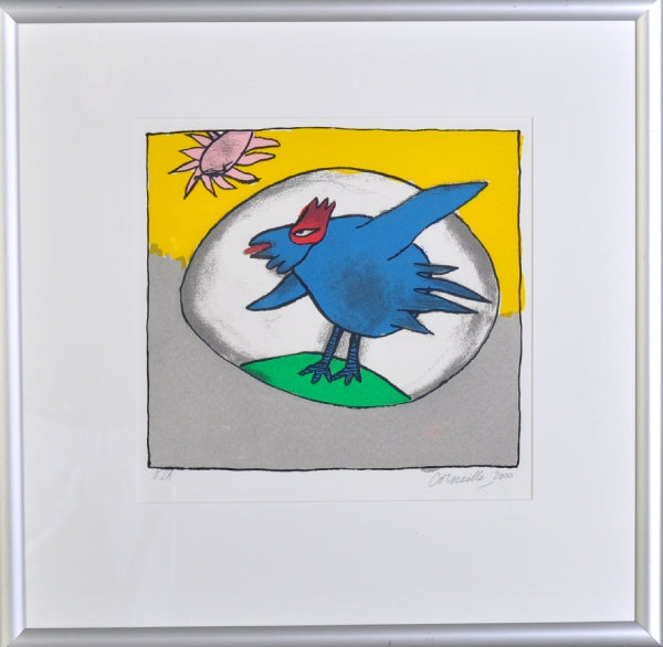 Corneille — Oiseau jubilatoire, steendruk