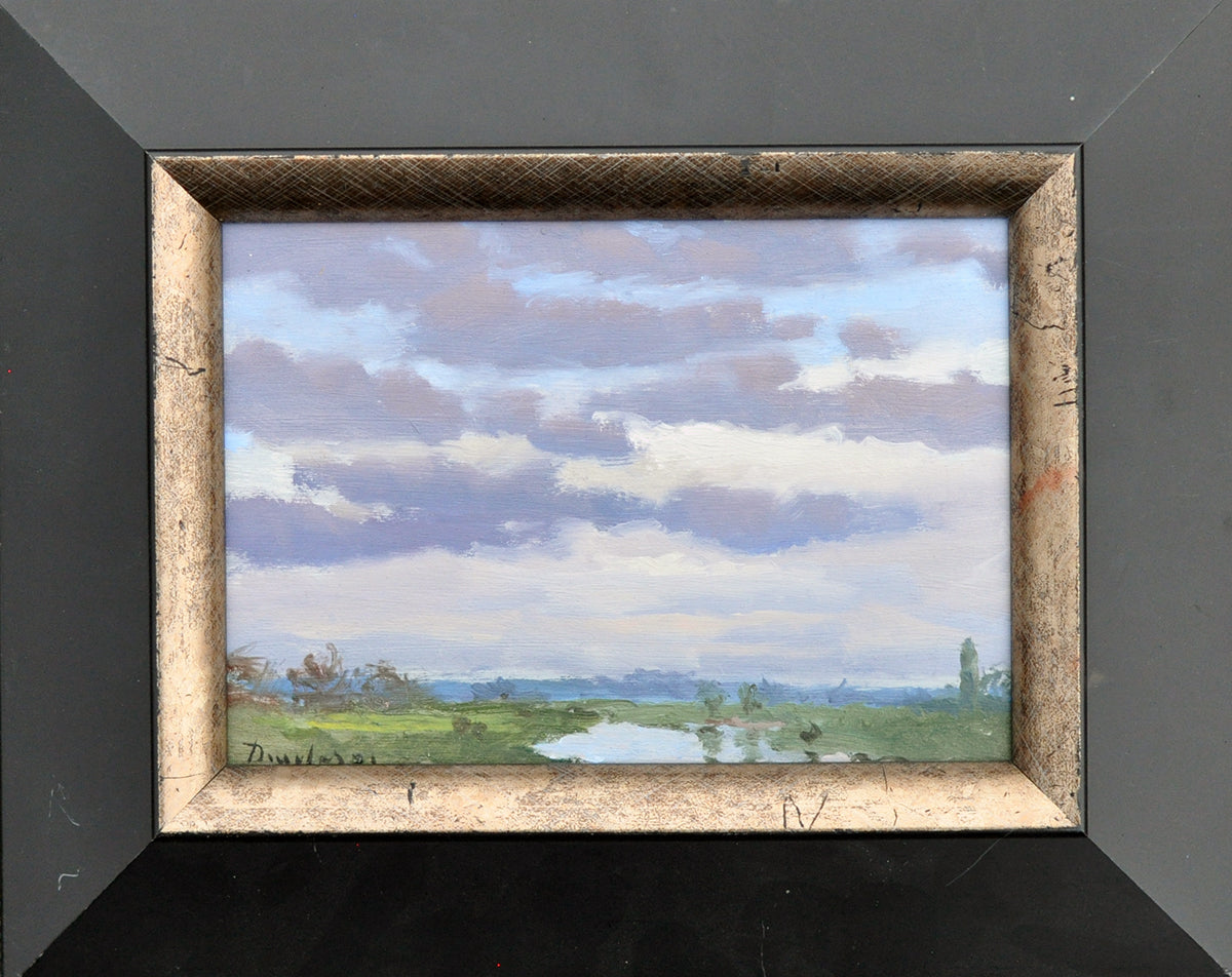 Daniel Douglas — IJsselvallei, olieverf op paneel