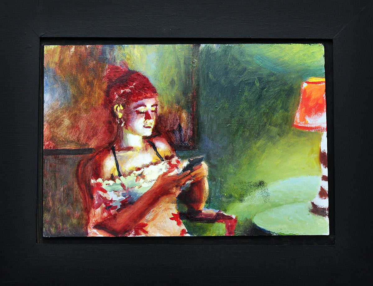 Daniel Douglas — Nieuw licht, studie in het atelier, olieverf op paneel