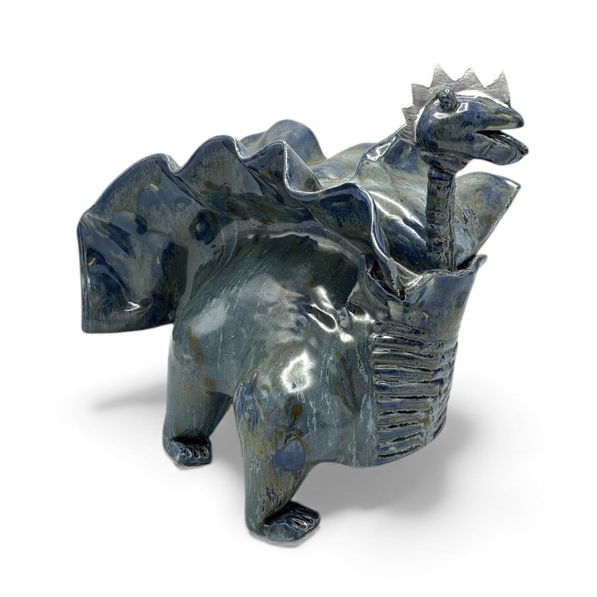 Colja de Roo — Draak, blauw (06), keramiek