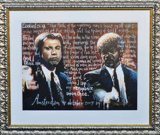 Peter Donkersloot — Pulp Fiction, aquareldruk