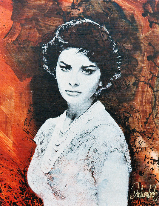 Peter Donkersloot — Sophia Loren Brown, monotype
