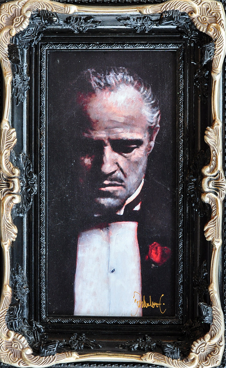 Peter Donkersloot — Don face down, ingeschilderd giclee op paneel