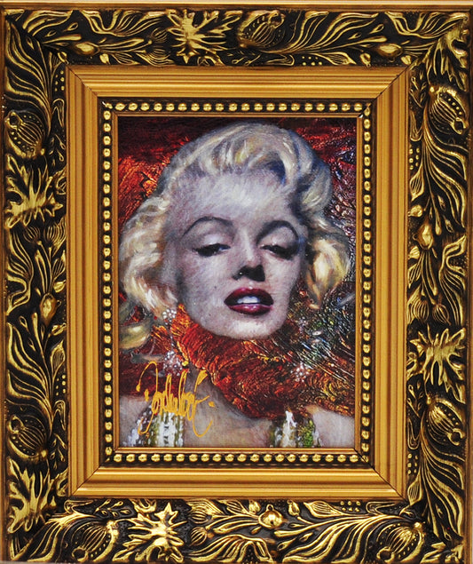 Peter Donkersloot — Marilyn Monroe (barok lijst), ingeschilderd giclee op paneel