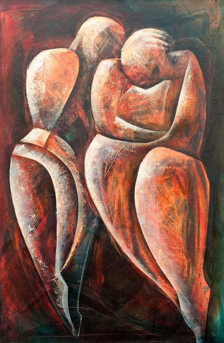 Frits van Eeden — Tenderness, acryl op linnen