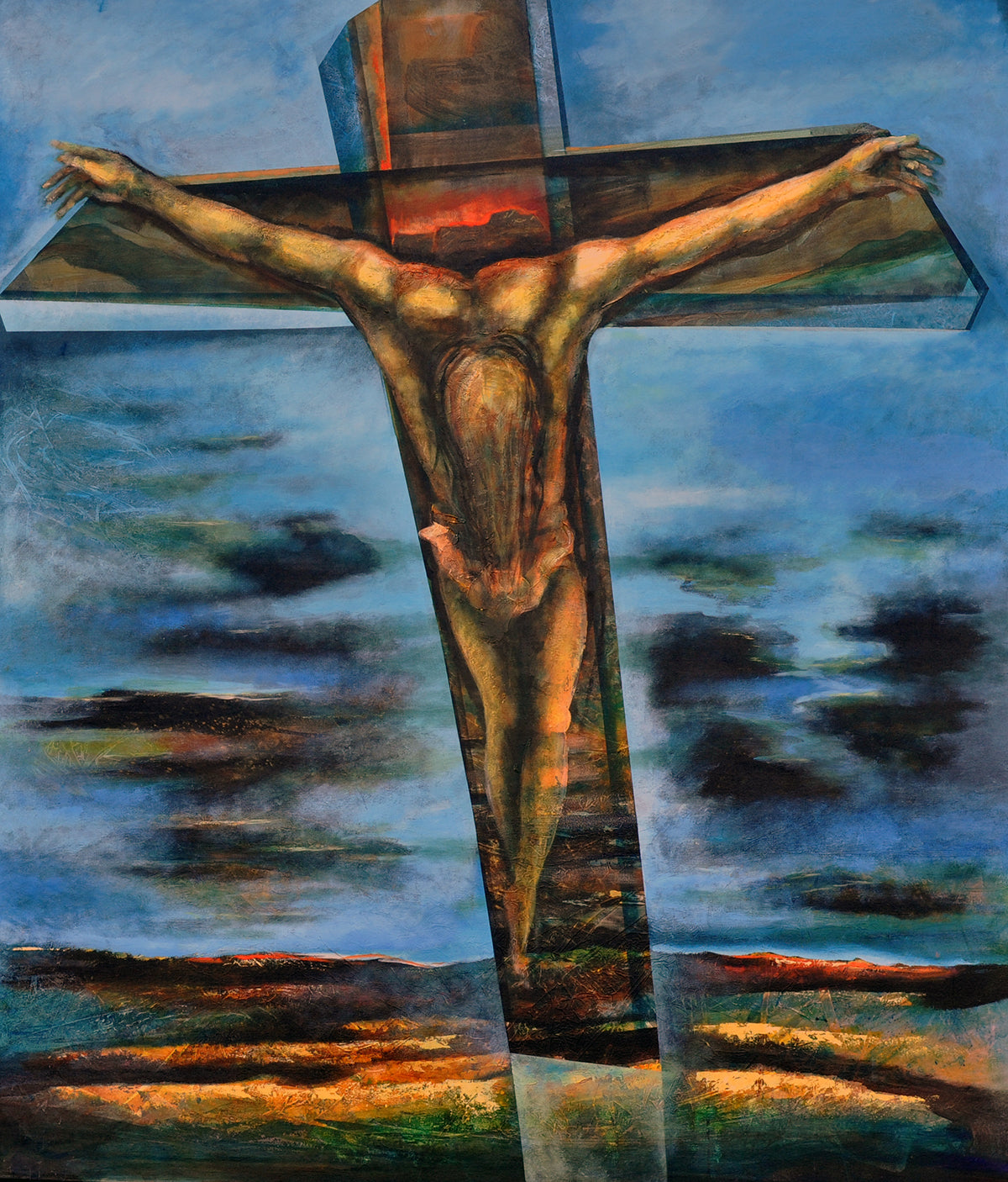 Frits van Eeden — Christ, acryl op linnen