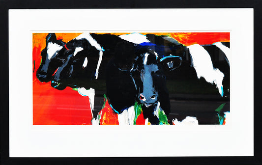 Gerda Elfring — 3 Koeien, zeefdruk