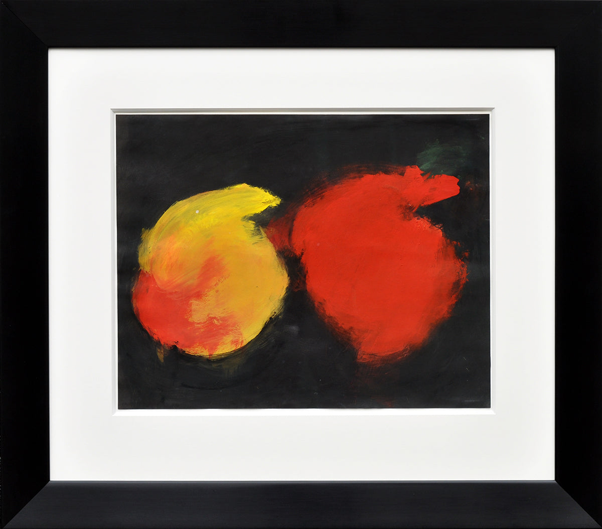 Eugène Brands — Au Fond Noir Cosmique, gouache (1997)