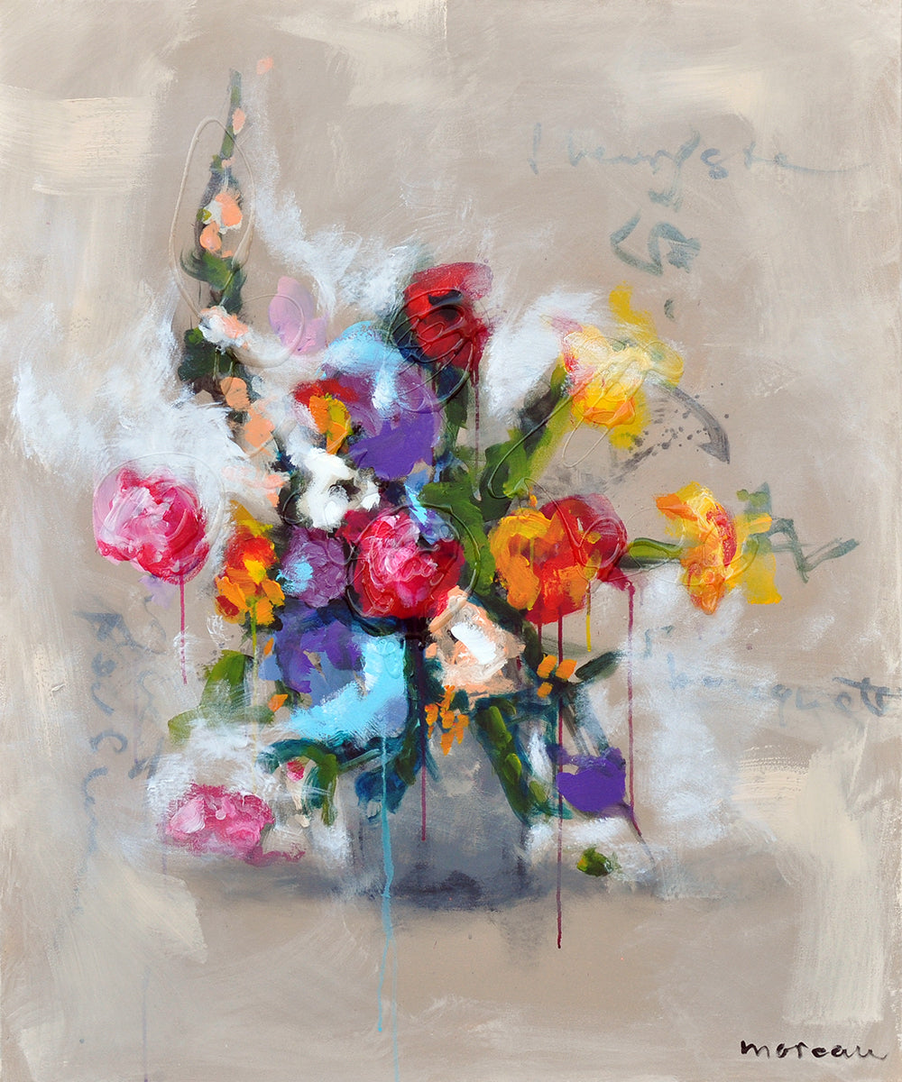 Eva Moreau — Parfum de Jardin, gemengde techniek