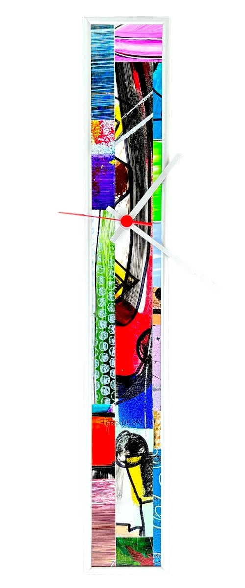 Ferdi de Bruijn — Wandklok Slim Alu 60 (5466), mixed media