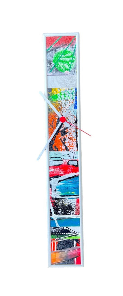 Ferdi de Bruijn — Wandklok Slim Alu 60 (5140), mixed media