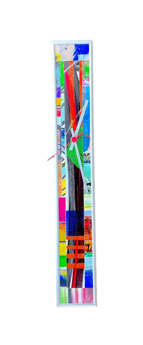 Ferdi de Bruijn — Wandklok Slim Alu 60 (5464), mixed media