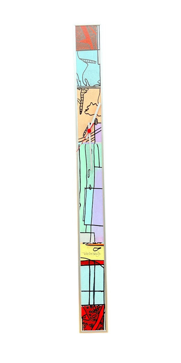 Ferdi de Bruijn — Wandklok Slim alu 94 (4984), mixed media