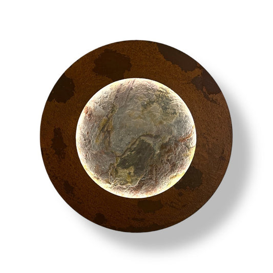 Ferdi de Bruijn — Planet ledobject wand (5443), mixed media