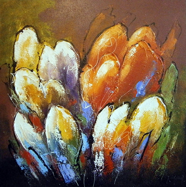 Jochem de Graaf — Bloemen 18, olieverf op linnen