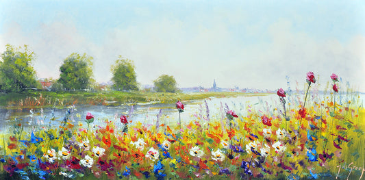 Jochem de Graaf — In de verte, olieverf op linnen