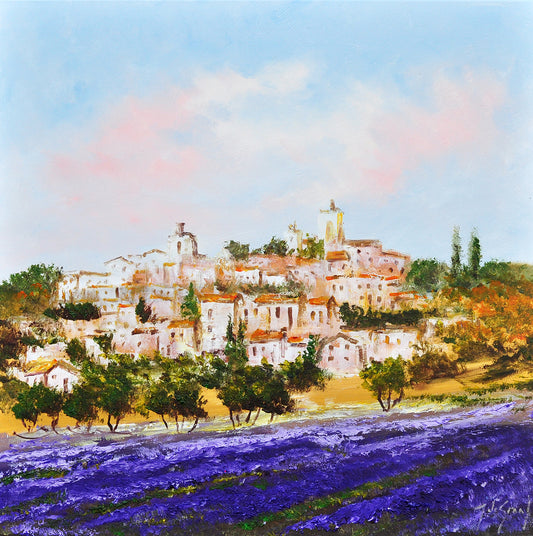 Jochem de Graaf — Lavendel in de Provence, olieverf op linnen