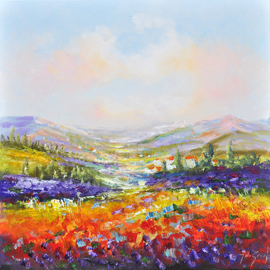 Jochem de Graaf — Gouden velden van de Provence, olieverf op linnen