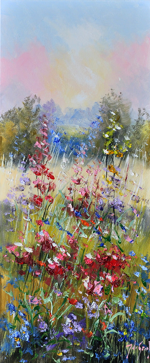 Jochem de Graaf — Licht over het veld, olieverf op linnen