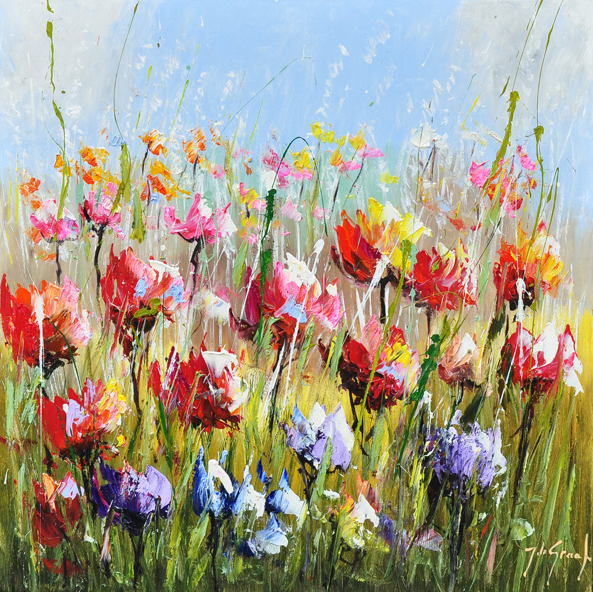 Jochem de Graaf — Bloemendroom, olieverf op linnen