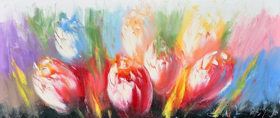Jochem de Graaf — Tulpen met rose accent