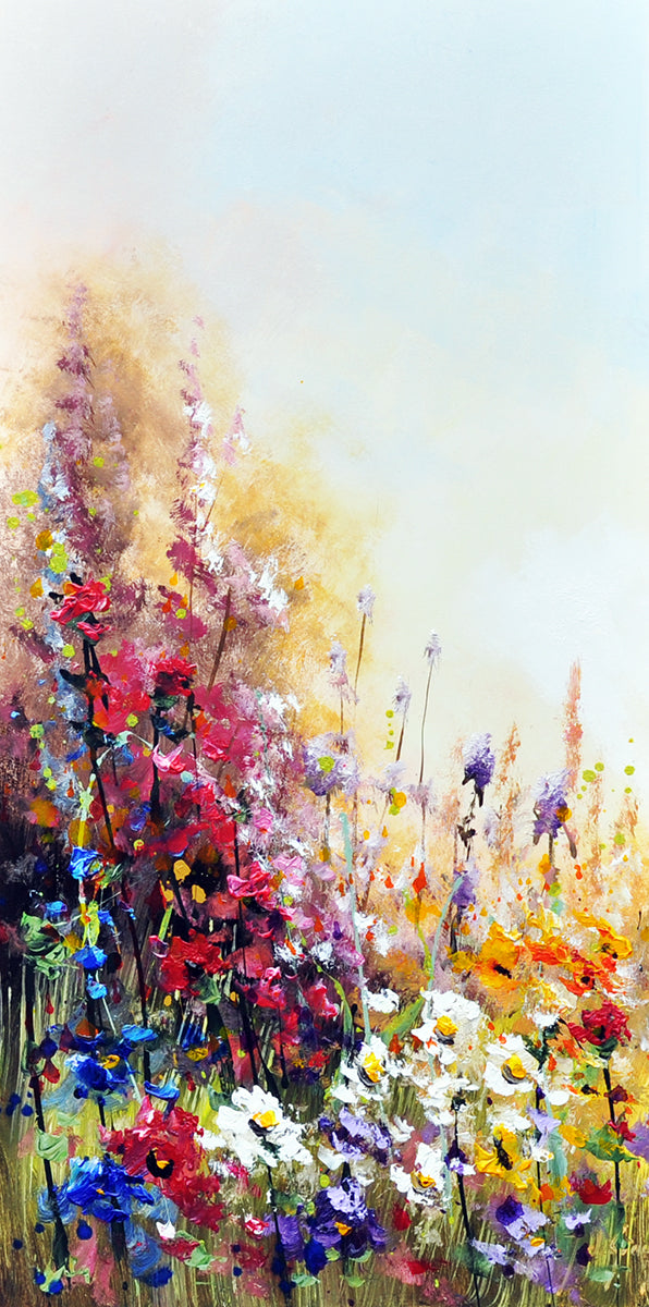 Jochem de Graaf — Gekleurde velden, olieverf op linnen