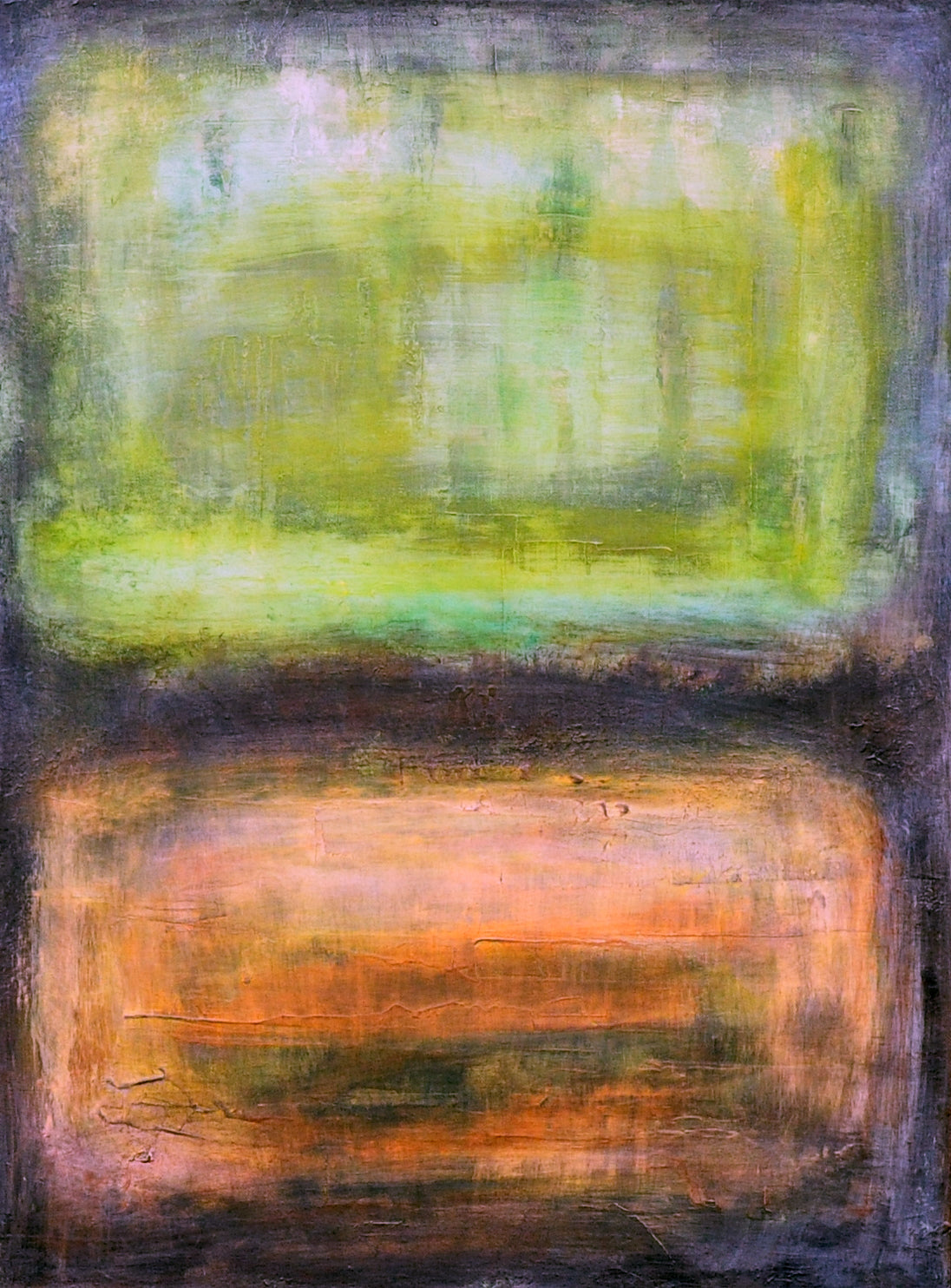 Linda Harms — Two fields, acryl op linnen
