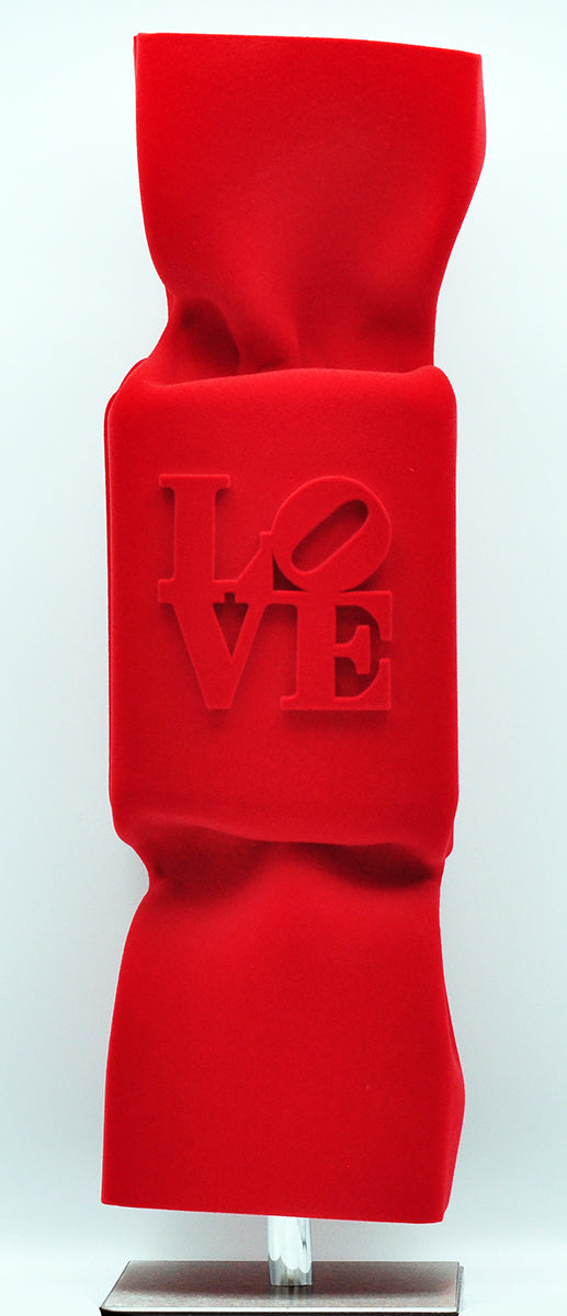 Ad van Hassel — Toffee L, Love, flock red, acrylaat