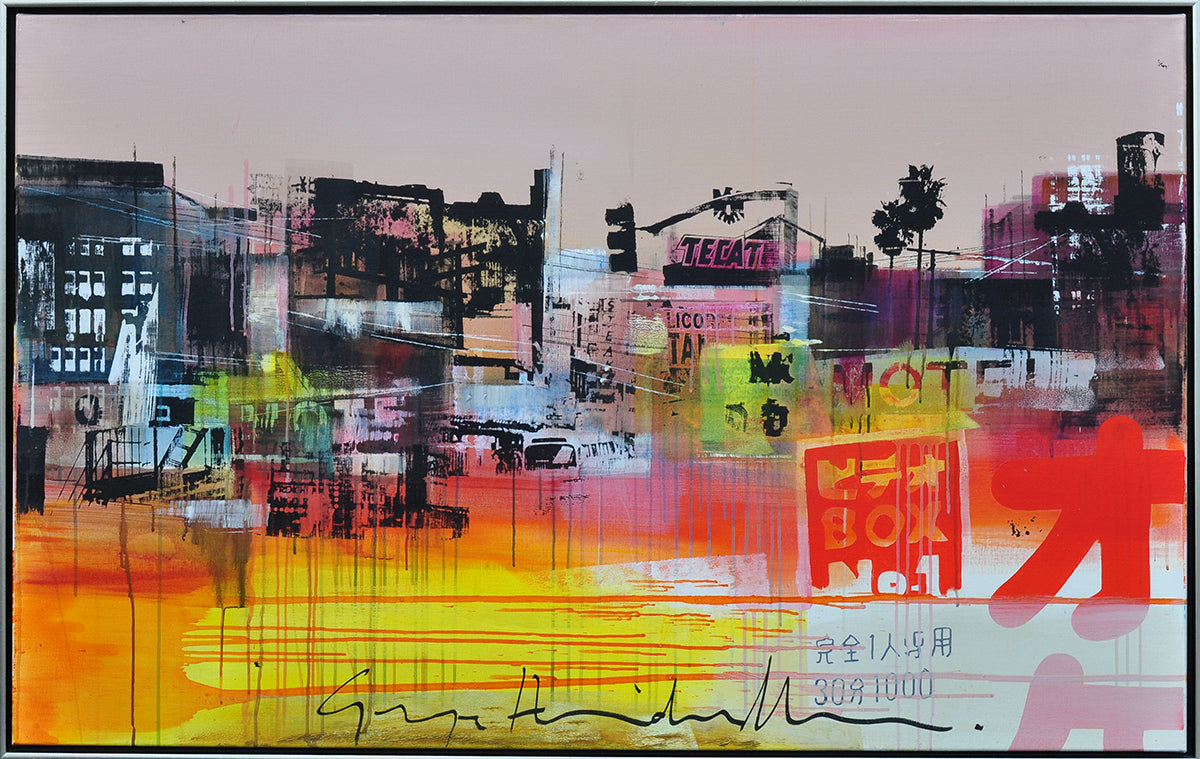George Heidweiller — Box, acryl op linnen