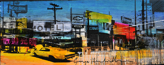 George Heidweiller — Gone going (epoxy), zeefdruk in epoxy