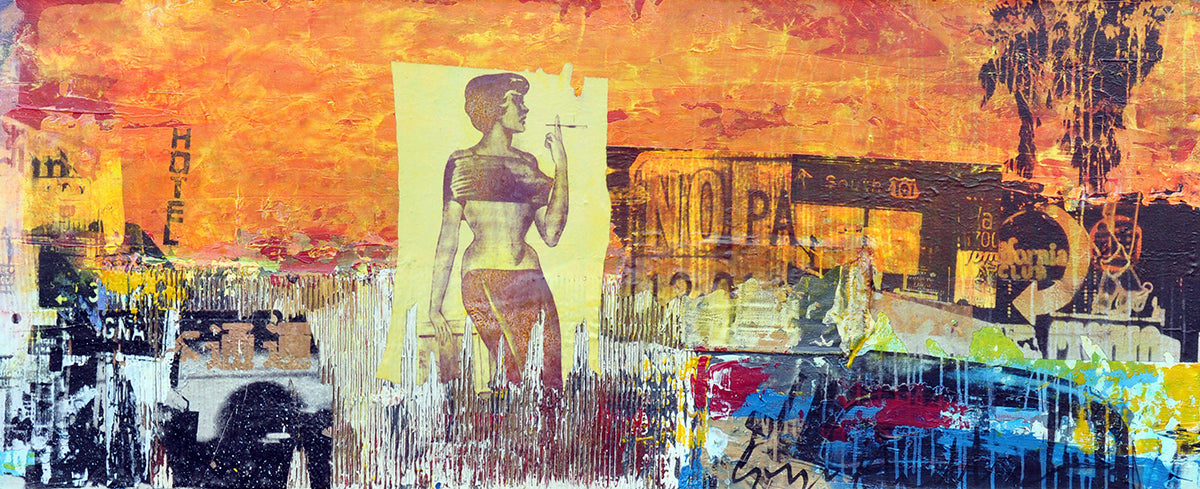 George Heidweiller — This is love, acryl/mixed media op linnen