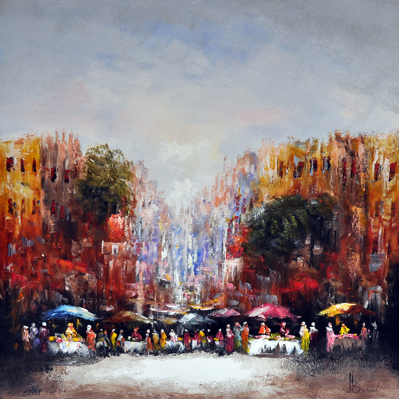 Henry Brand — De braderie, olieverf op linnen