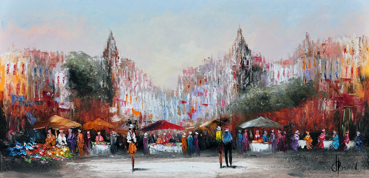 Henry Brand — Kathedraal van Metz, olieverf op linnen