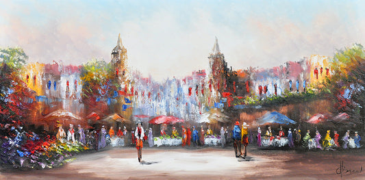 Henry Brand — Frans plein, olieverf op linnen