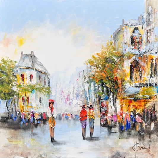 Henry Brand — Bistro Dynamiek, olieverf op linnen