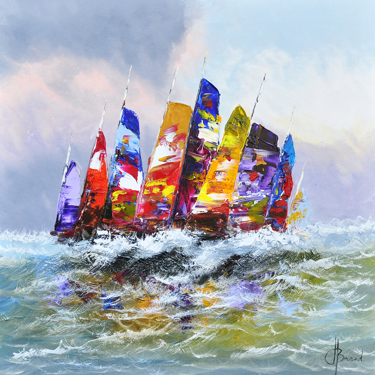 Henry Brand — Waar de wind draait, olieverf op linnen