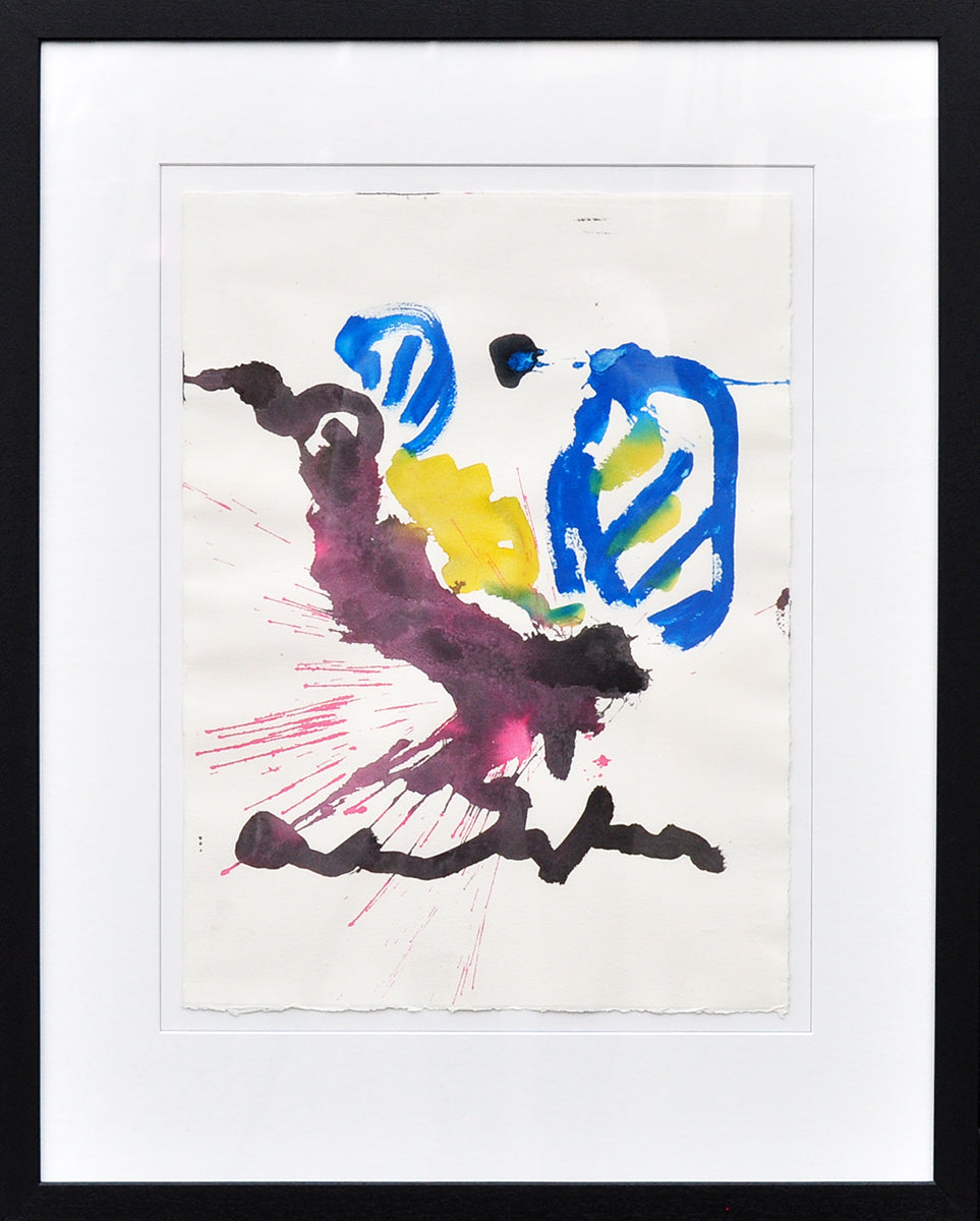 Anton Heyboer — Kip blauw, gouache