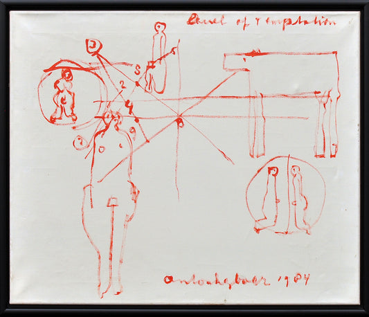 Anton Heyboer — Level of temptation, olieverf op linnen