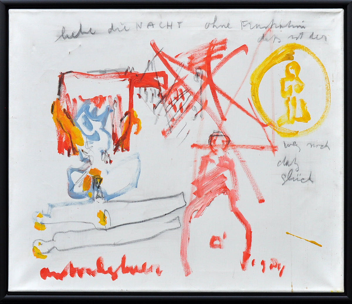 Anton Heyboer — Liebe die nacht ... , 1984, olieverf op linnen