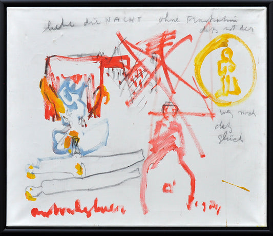 Anton Heyboer — Liebe die nacht ... , 1984, olieverf op linnen